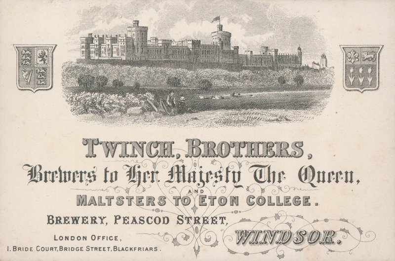 Trade Card, Twinch Brothers by English School