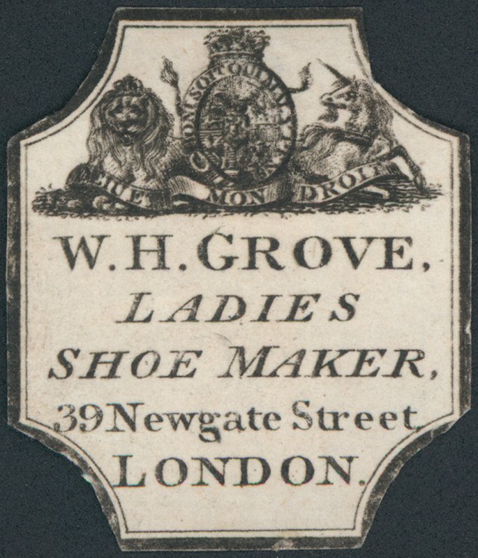 Trade Card, W H Grove by English School