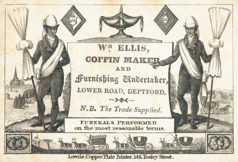 Trade card, William Ellis by English School