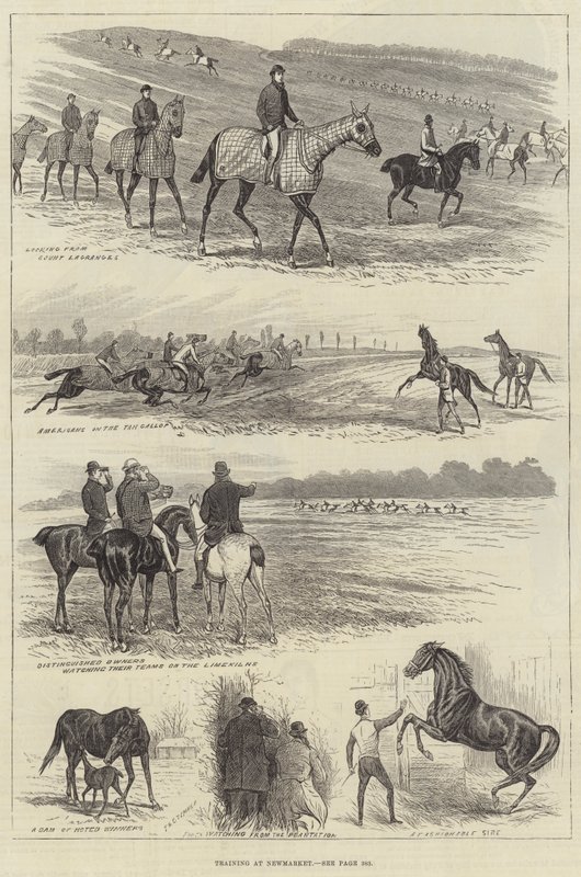 Training at Newmarket by English School