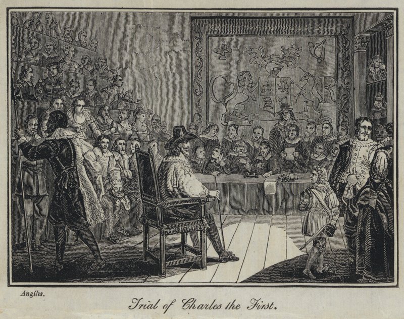 Trial of Charles the First by English School
