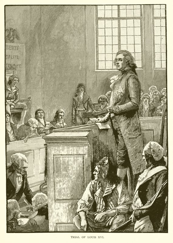 Trial of Louis XVI by English School