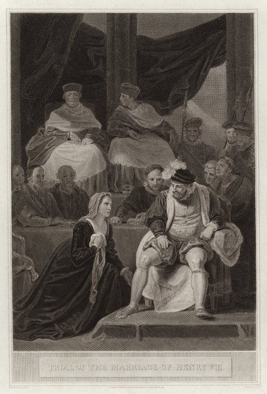 Trial of the Marriage of Henry VIII by English School