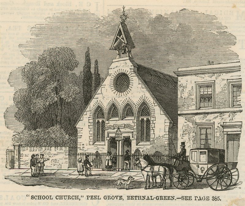 Trinity School Church in Bethnal Green by English School