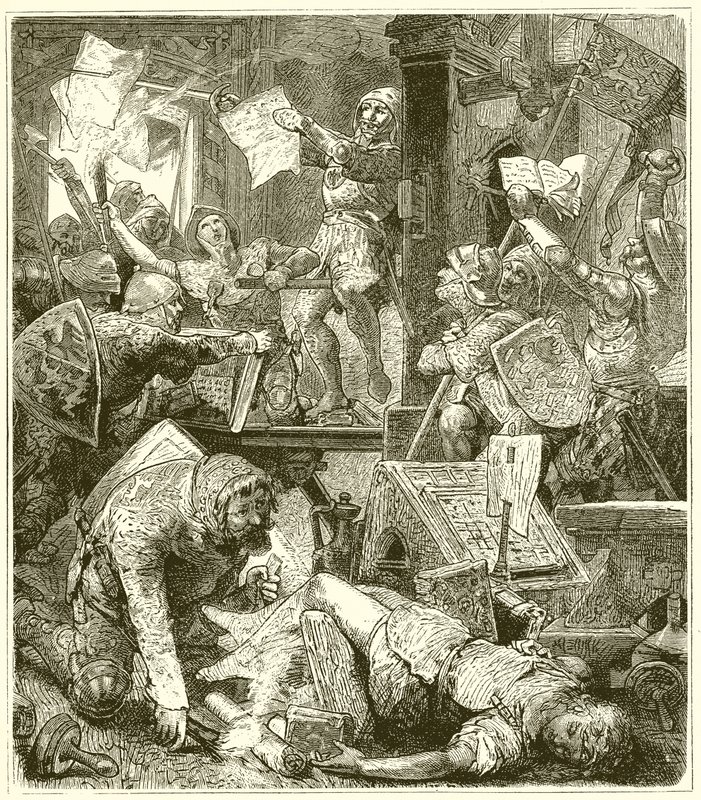 Troubles in Germany--Destruction of a Printing Office by English School