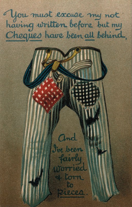 Trouser patches by English School