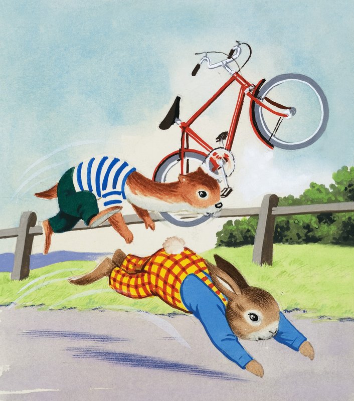 Tufty and Bicycle by English School