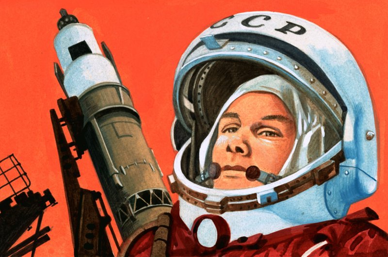 Unidentified Russian Cosmonaut by English School