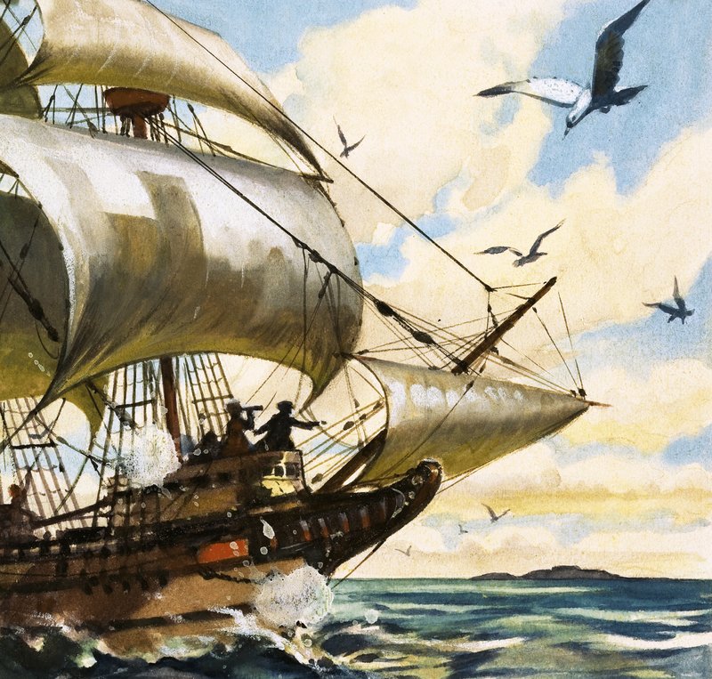 Unidentified Sailing Boat by English School