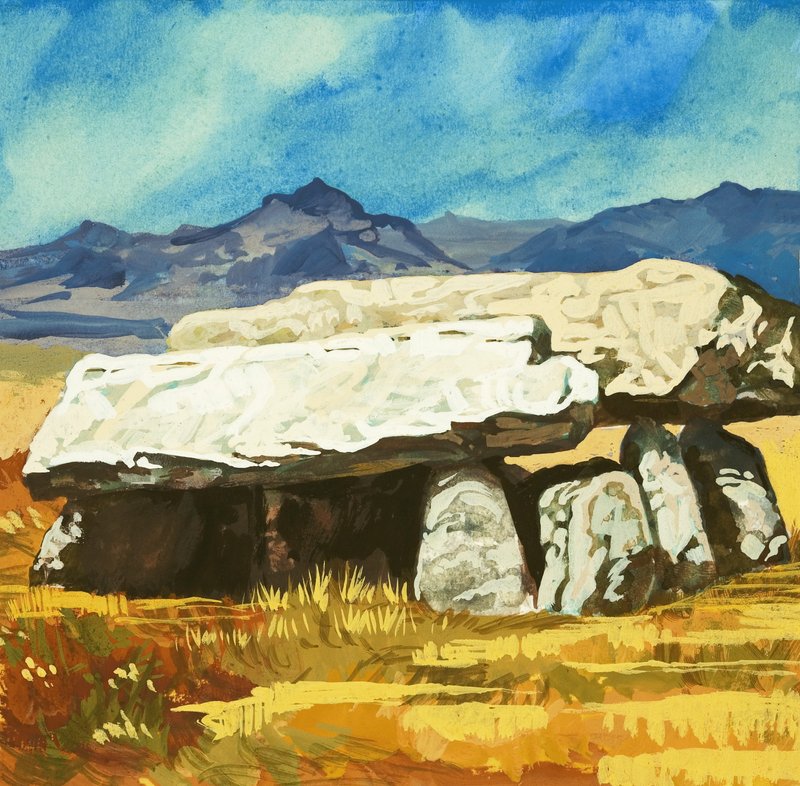 Unidentified Stone Monument by English School
