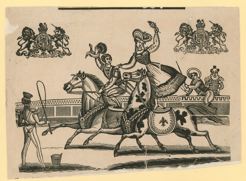 Untitled Circus Scene: Horse Riding by English School