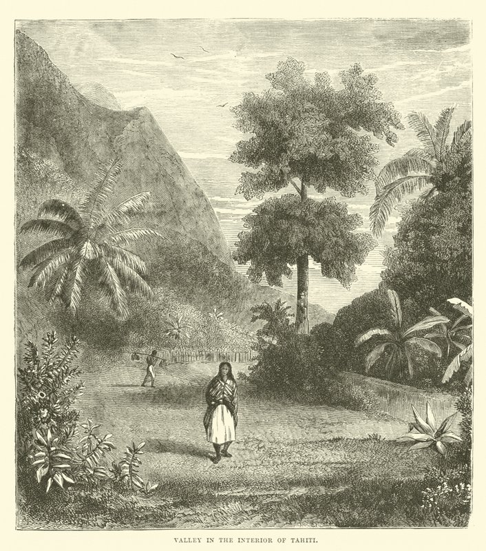Valley in the Interior of Tahiti by English School