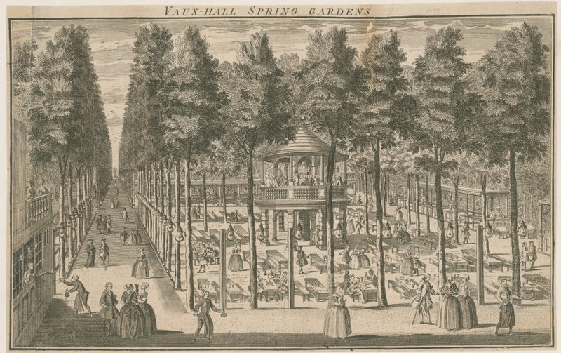 Vauxhall Spring Gardens by English School