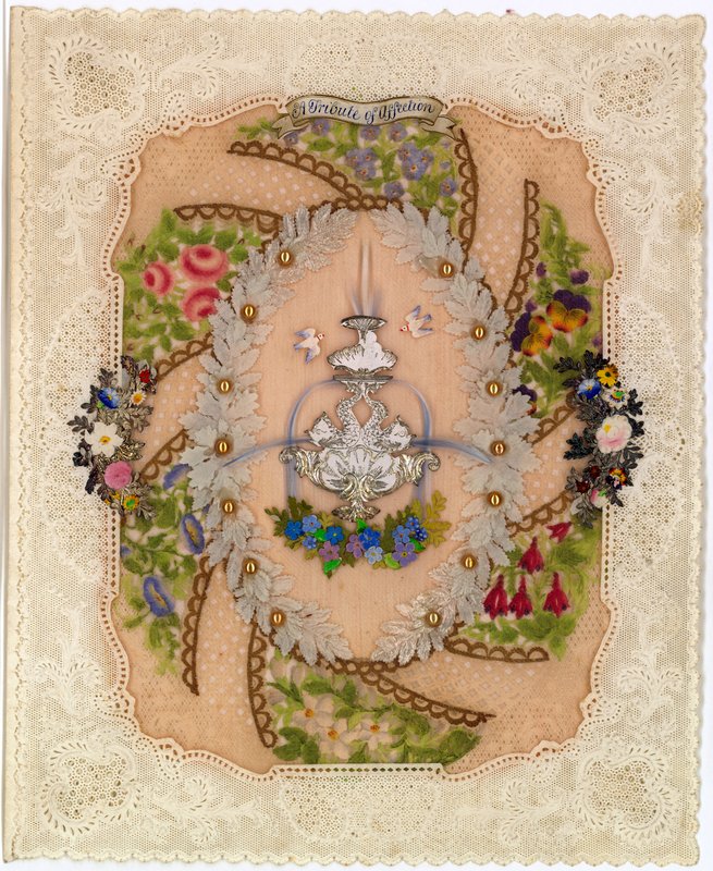 Victorian Valentine Card by English School