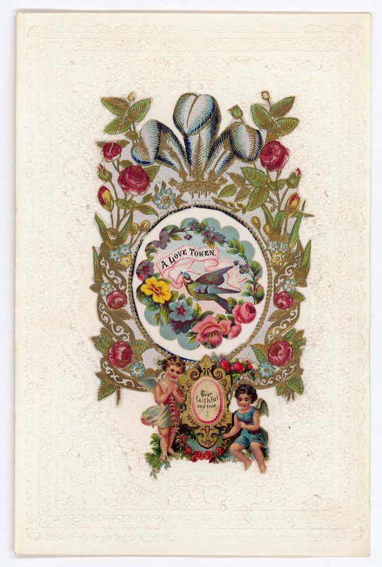 Victorian Valentine Card by English School