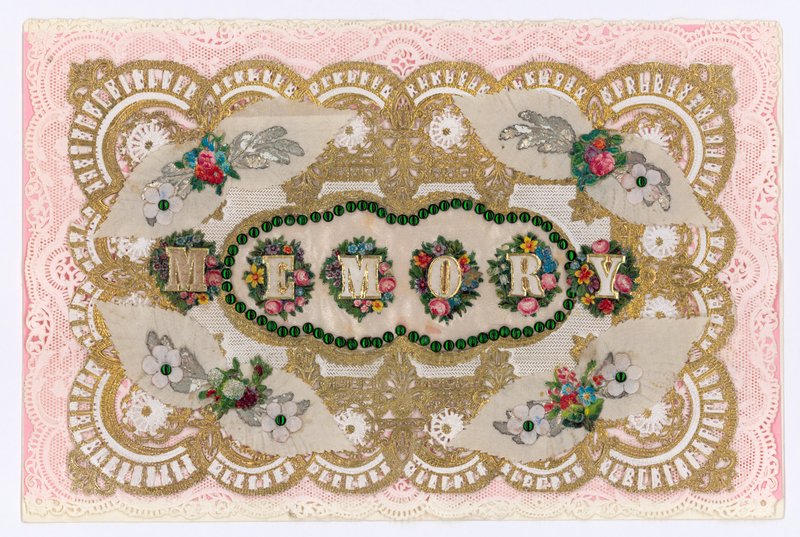 Victorian Valentine Card by English School
