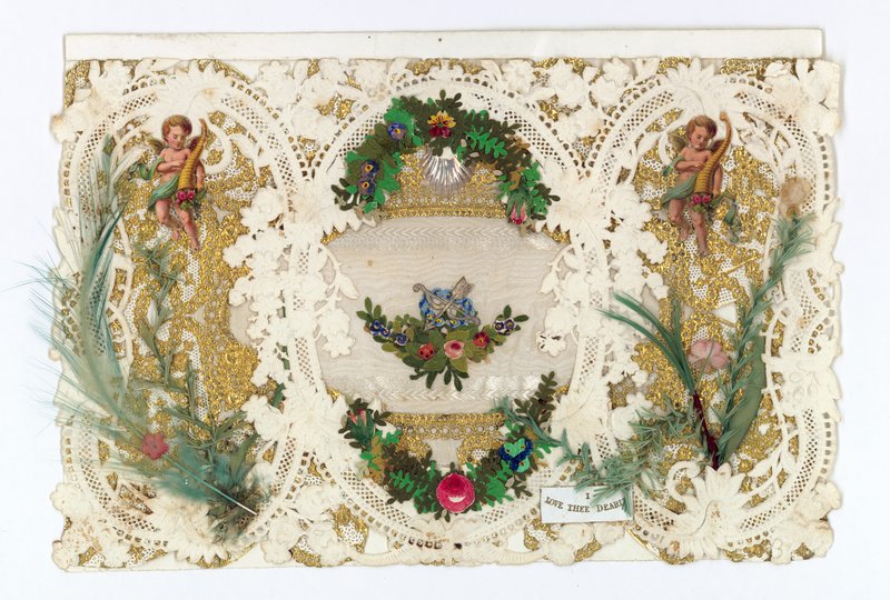 Victorian Valentine Card by English School