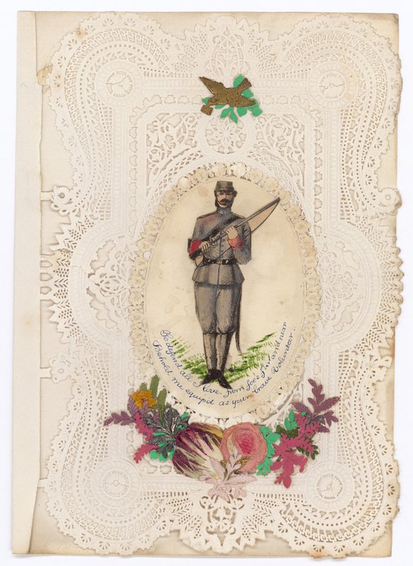 Victorian Valentine Card by English School