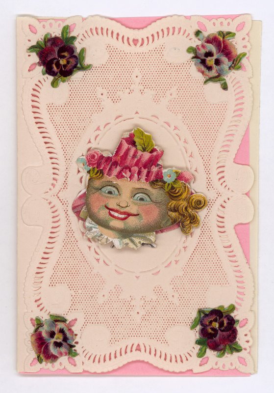 Victorian Valentine Card by English School