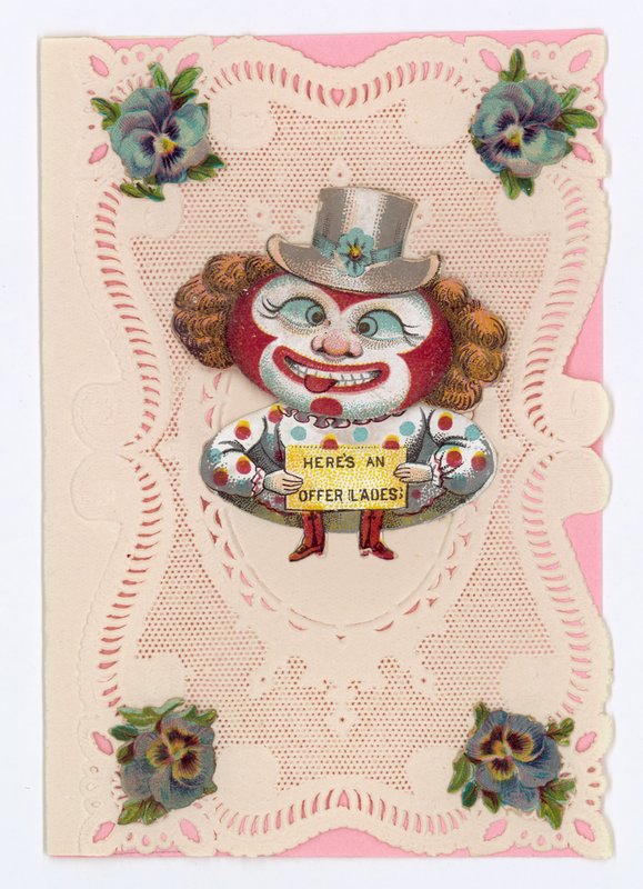 Victorian Valentine Card by English School