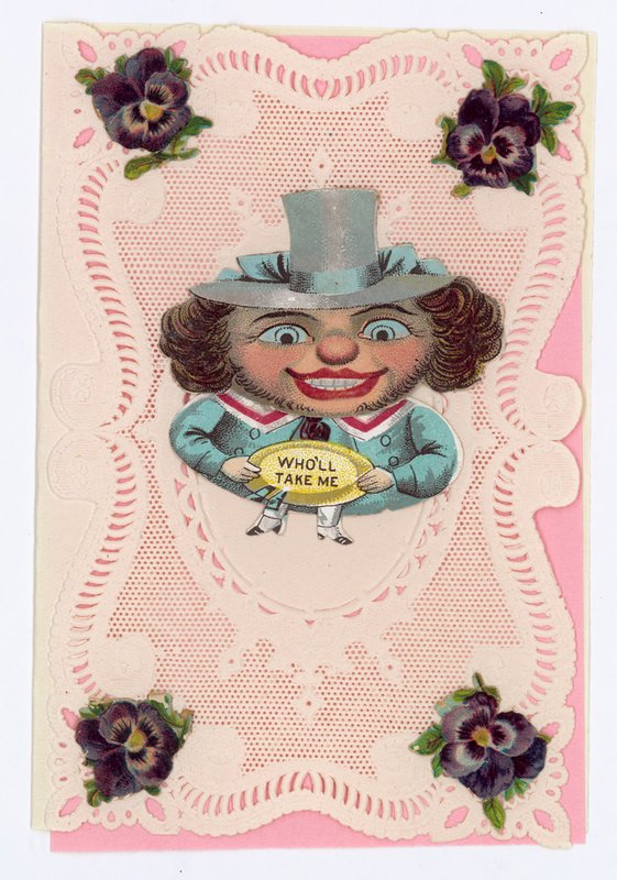 Victorian Valentine Card by English School