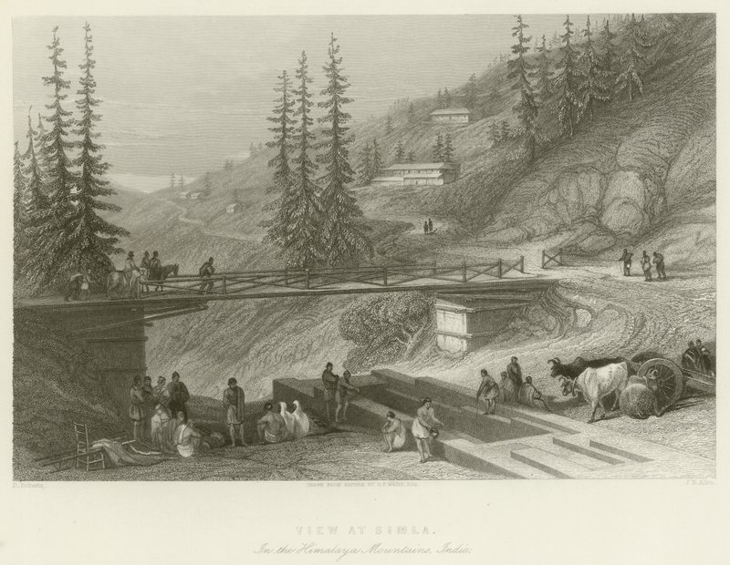 View at Simla by English School