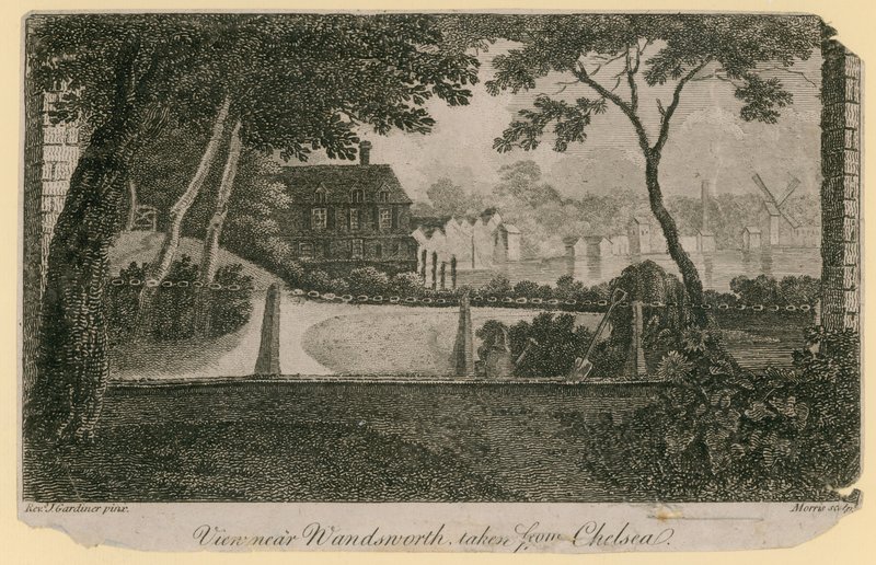 View Near Wandsworth from Chelsea by English School