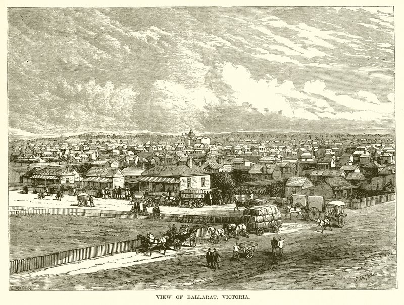 View of Ballarat, Victoria by English School