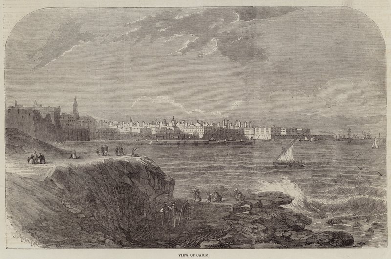 View of Cadiz by English School