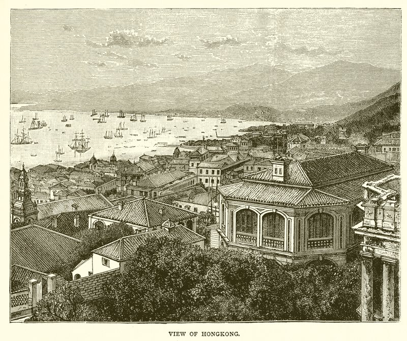 View of Hong Kong by English School