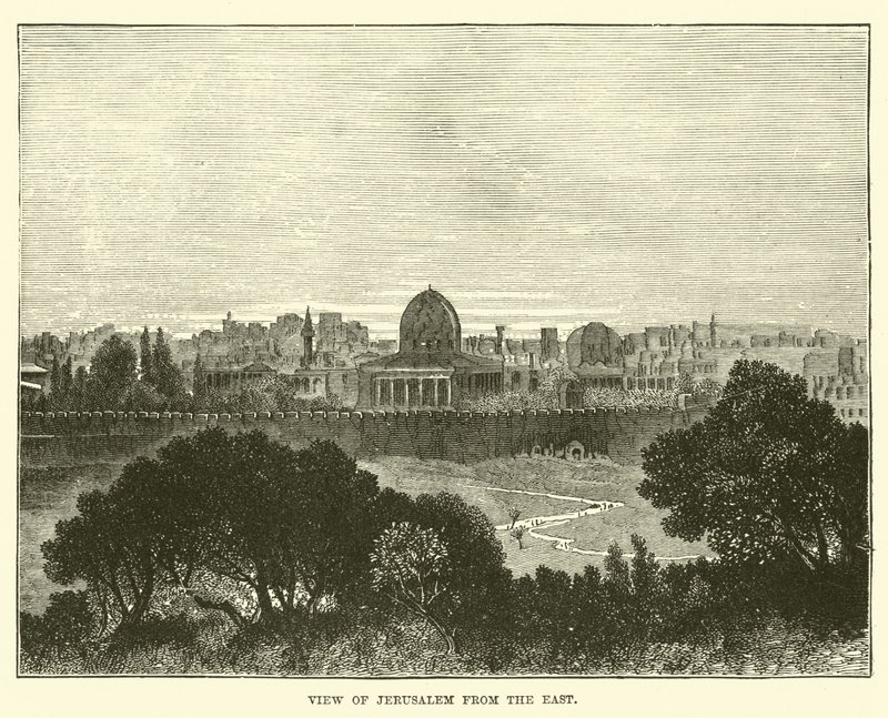 View of Jerusalem from the East by English School