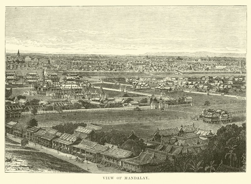 View of Mandalay by English School