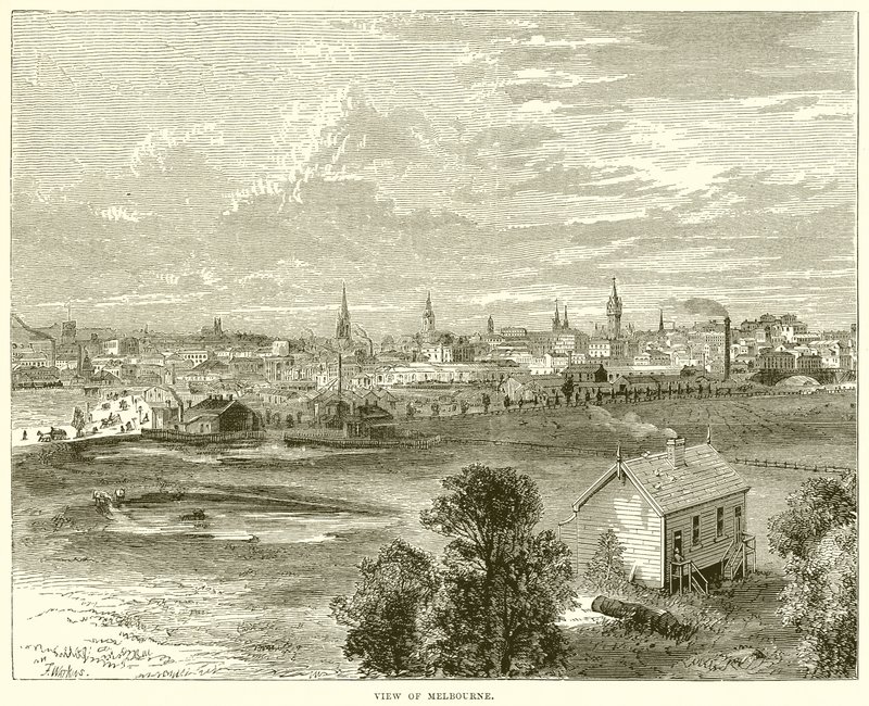 View of Melbourne by English School