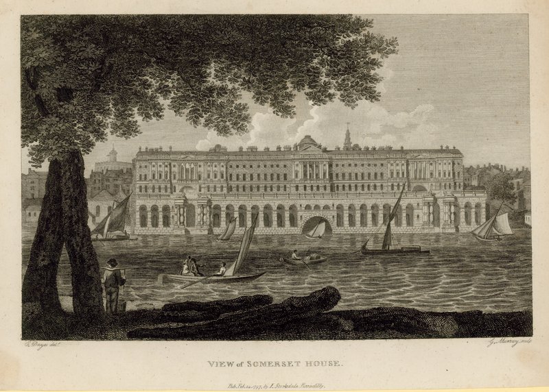 View of Somerset House by English School