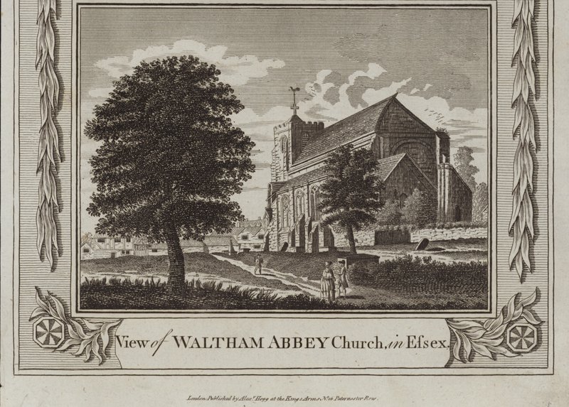 View of Waltham Abbey Church by English School