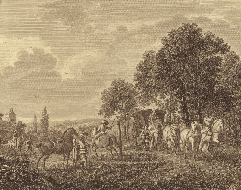 View of a Park by English School