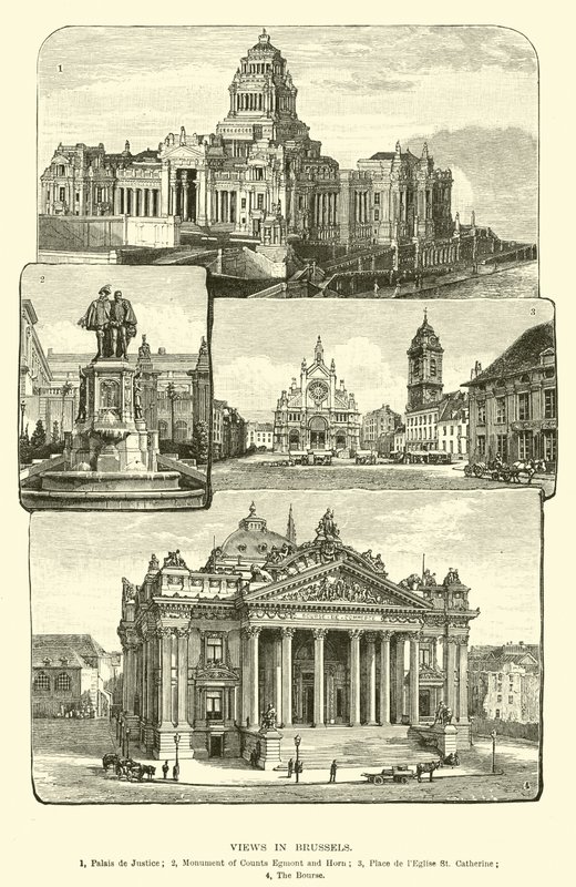 Views in Brussels by English School