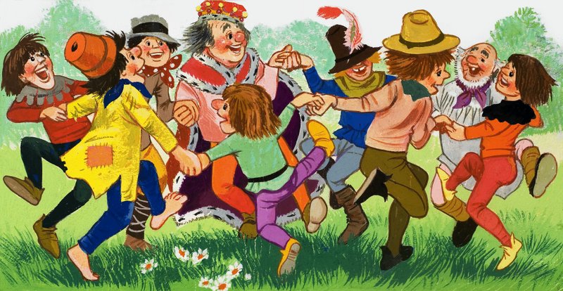 Village dance by English School