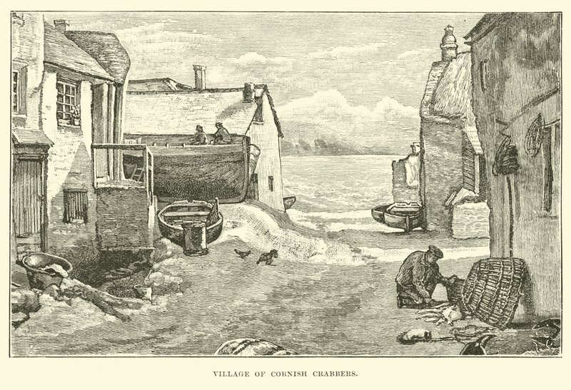 Village of Cornish Crabbers by English School