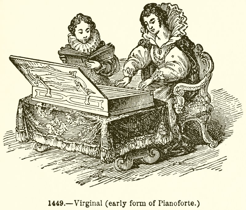 Virginal (Early Form of Pianoforte) by English School
