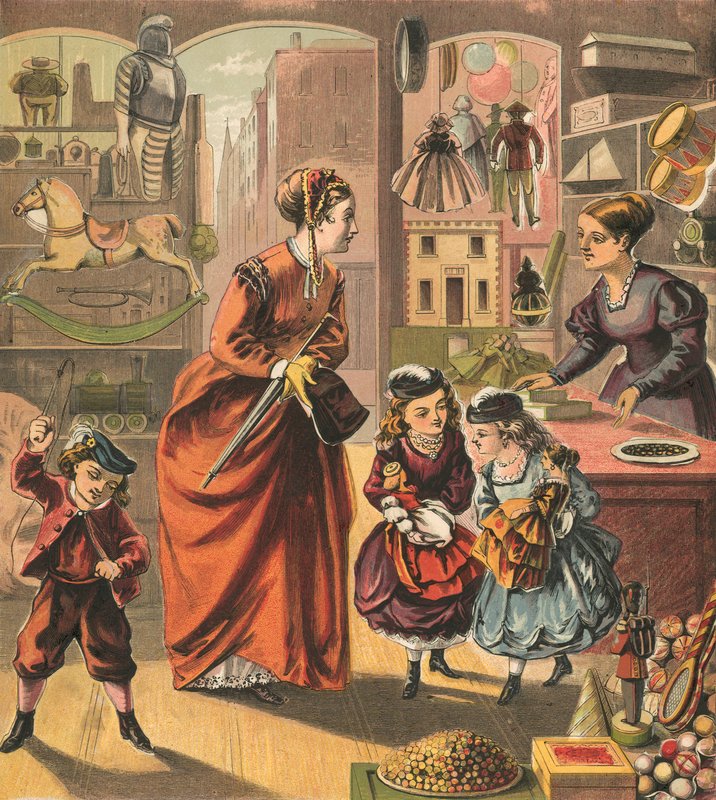 Visiting the toy shop by English School