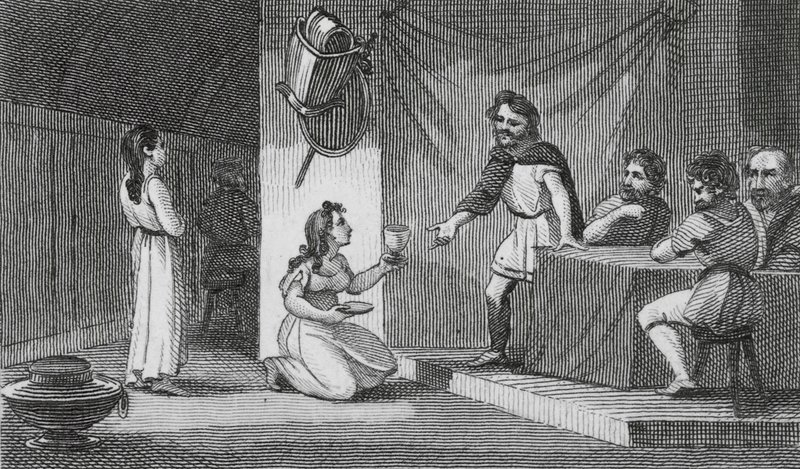 Vortigern and Rowena by English School