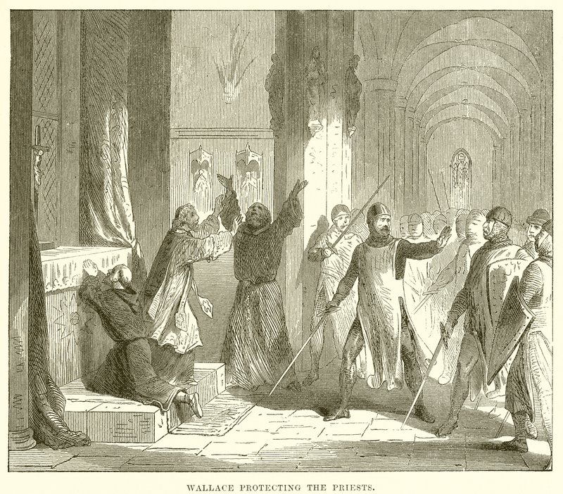 Wallace Protecting the Priests by English School