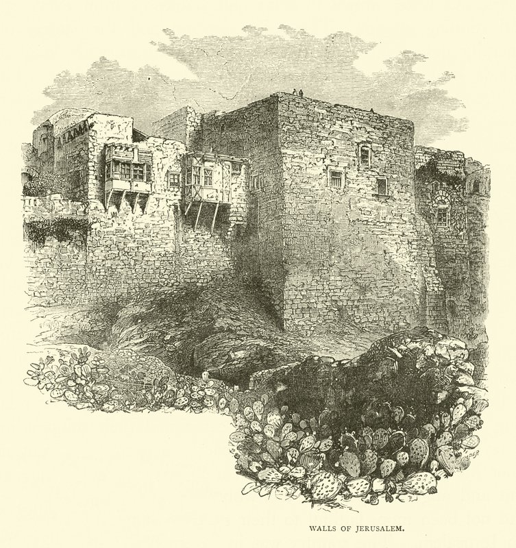 Walls of Jerusalem by English School
