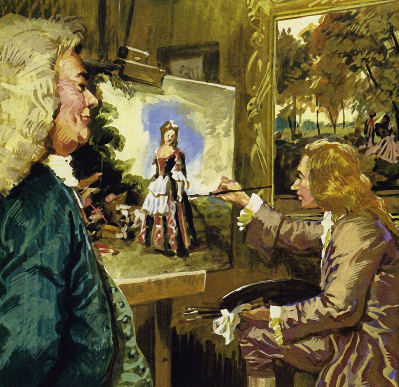 The Dance by Watteau by English School