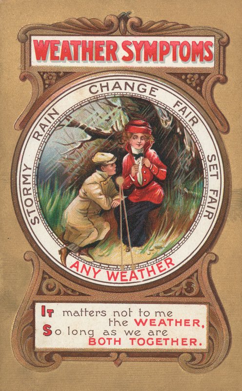 Weather Symptoms Postcard by English School