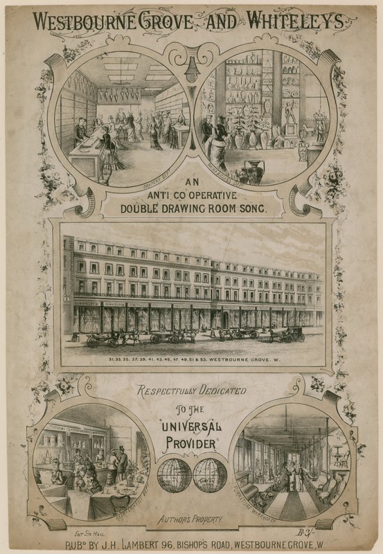 Westbourne Grove and Whiteleys by English School