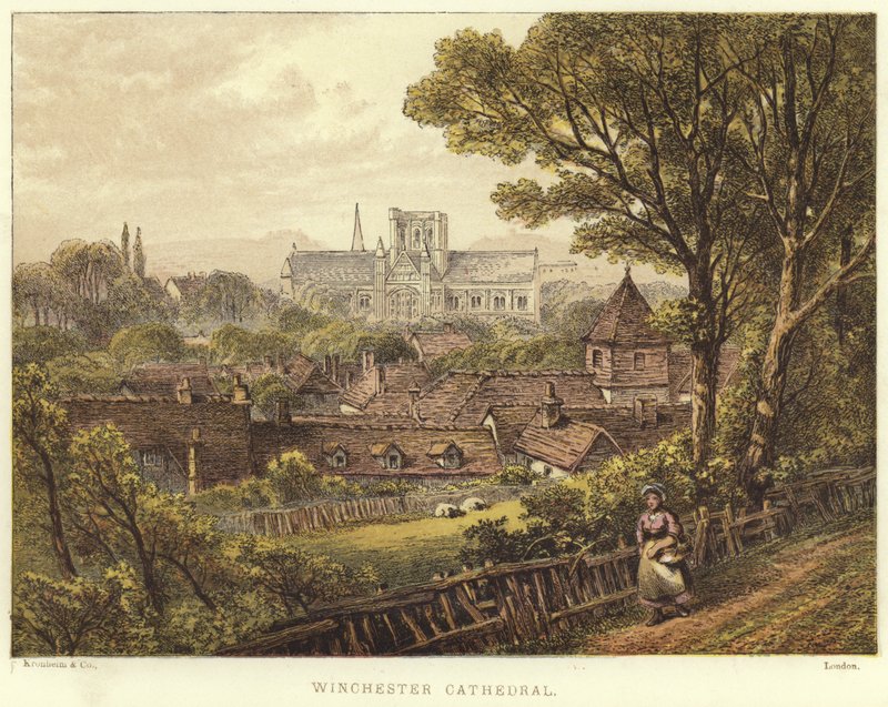 Winchester Cathedral in Winchester by English School