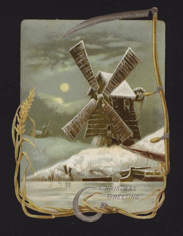 Windmill in the Snow by English School