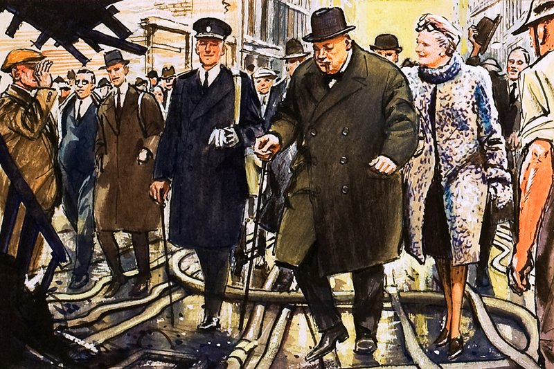 Winston Churchill by English School